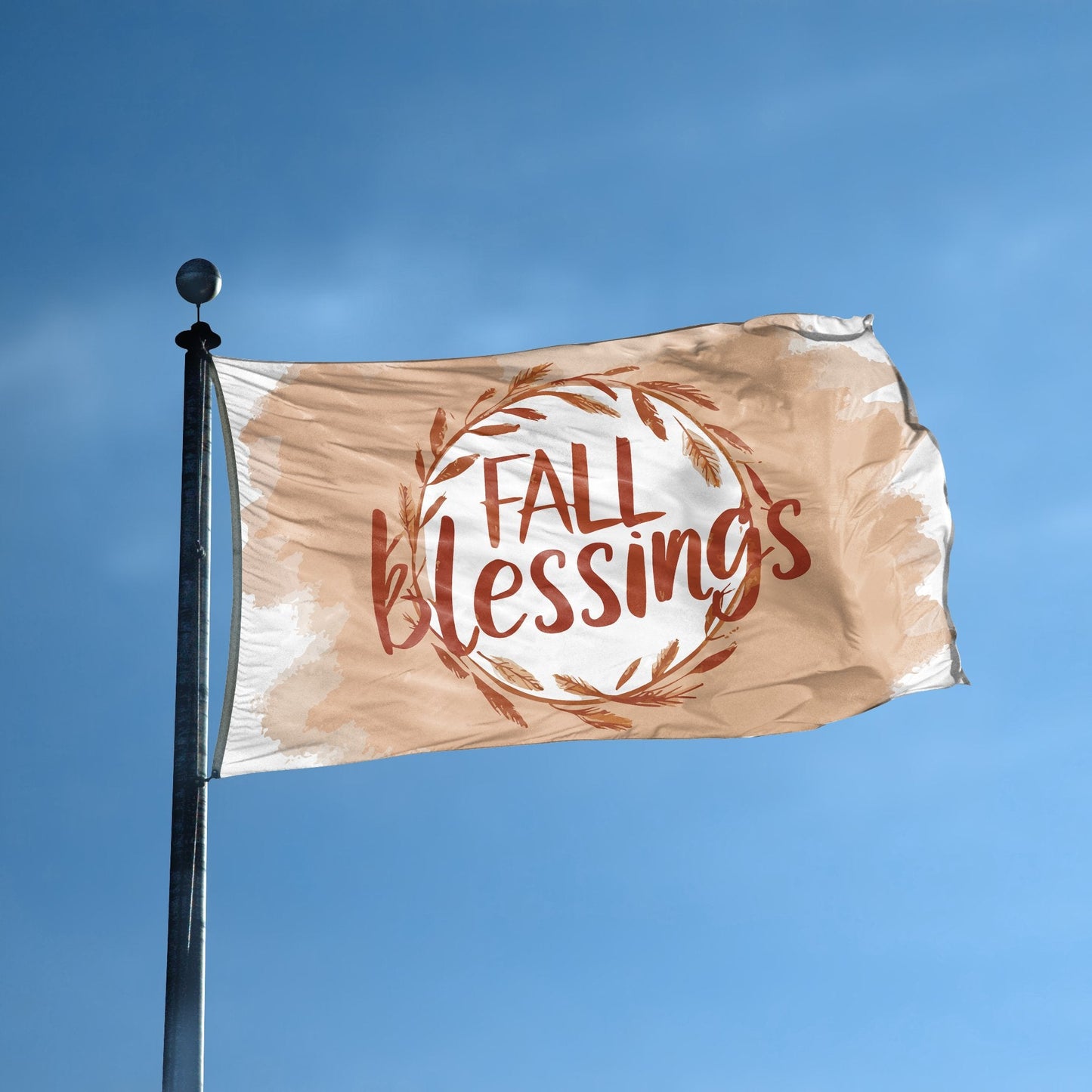 Fall Blessings Flag