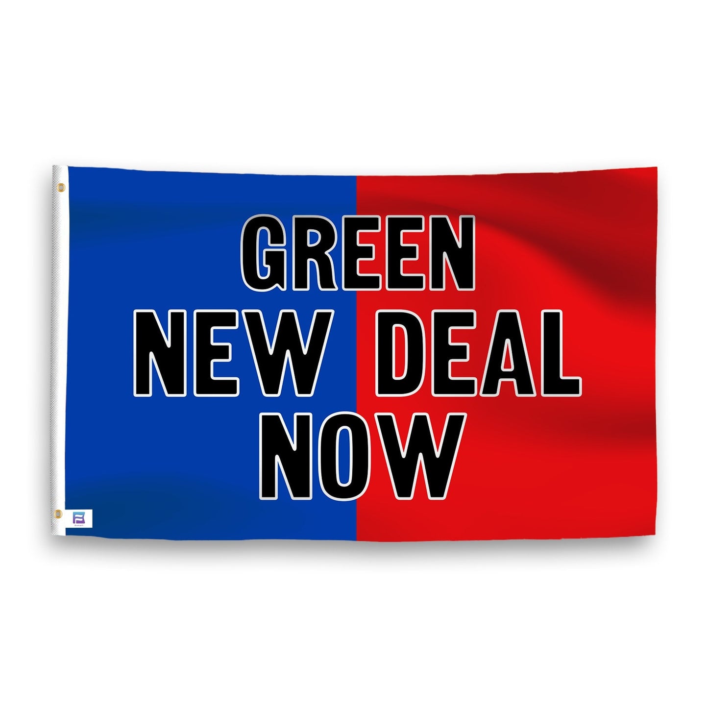 Green New Deal Now Flag