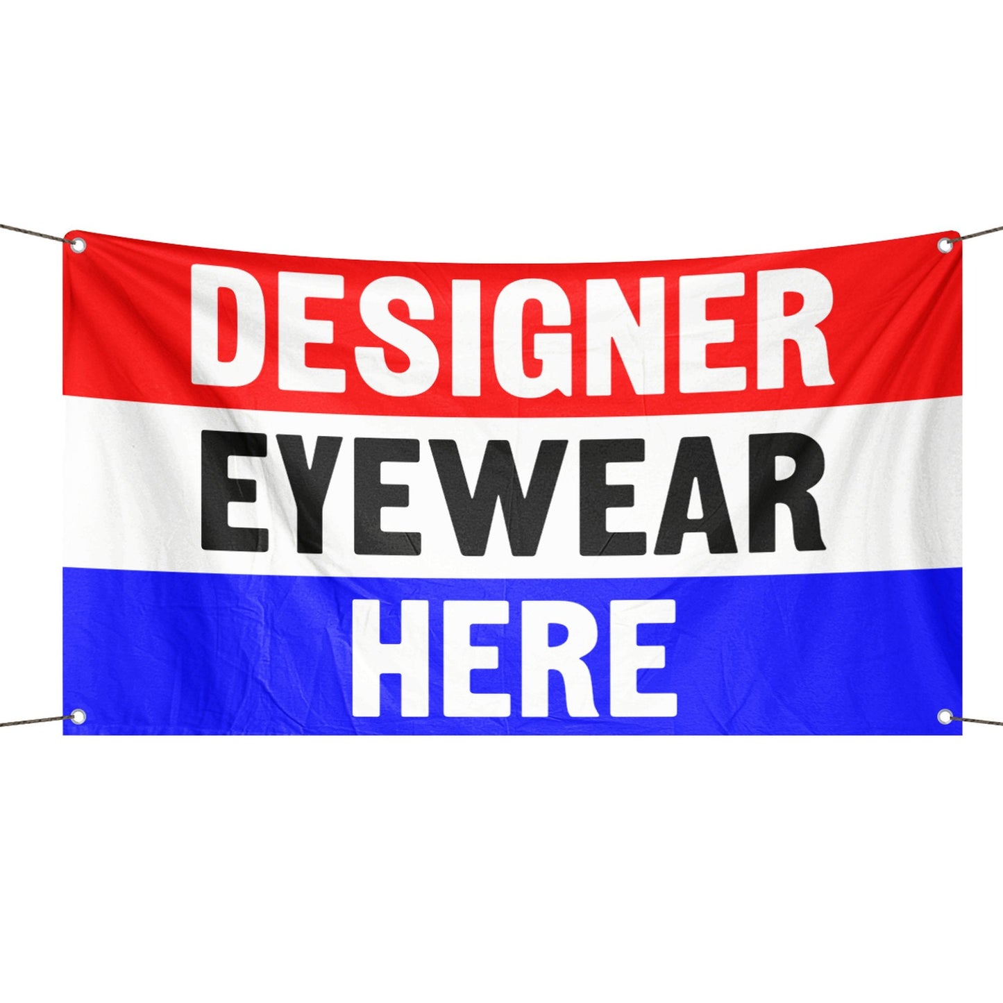 Designer Eyewear Here Business Flag
