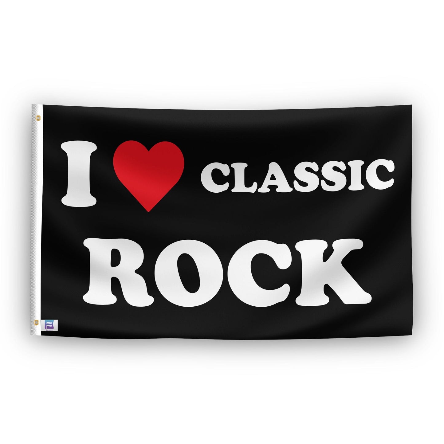 I Love Classic Rock Flag