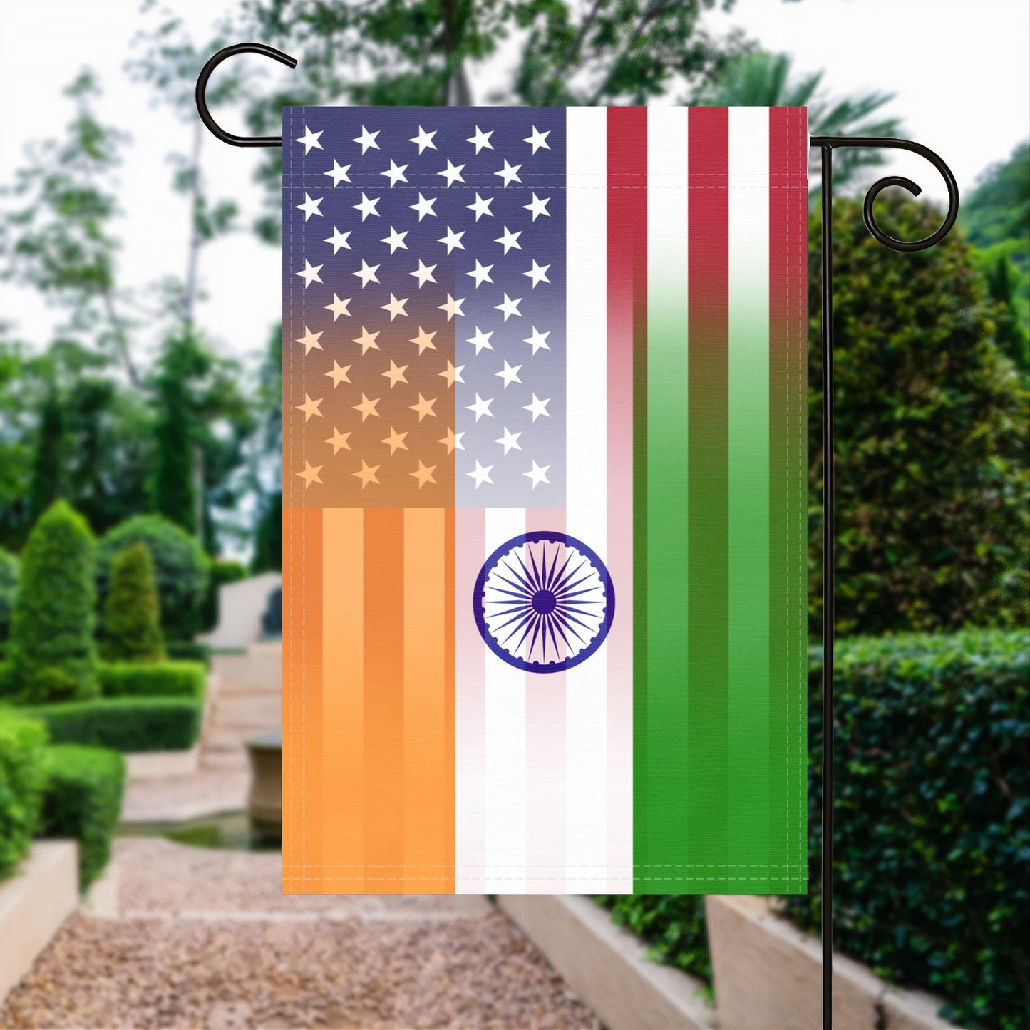Indian American Garden Flag
