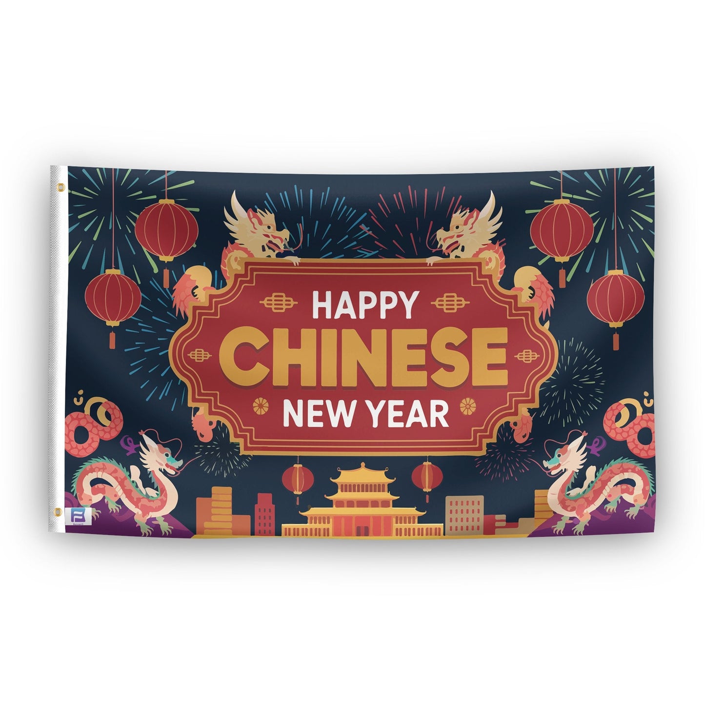 Happy Chinese New Year Flag