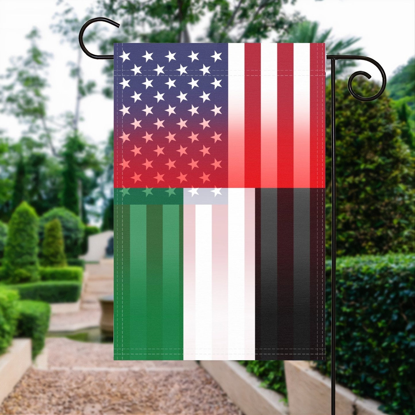 Emirati American Garden Flag