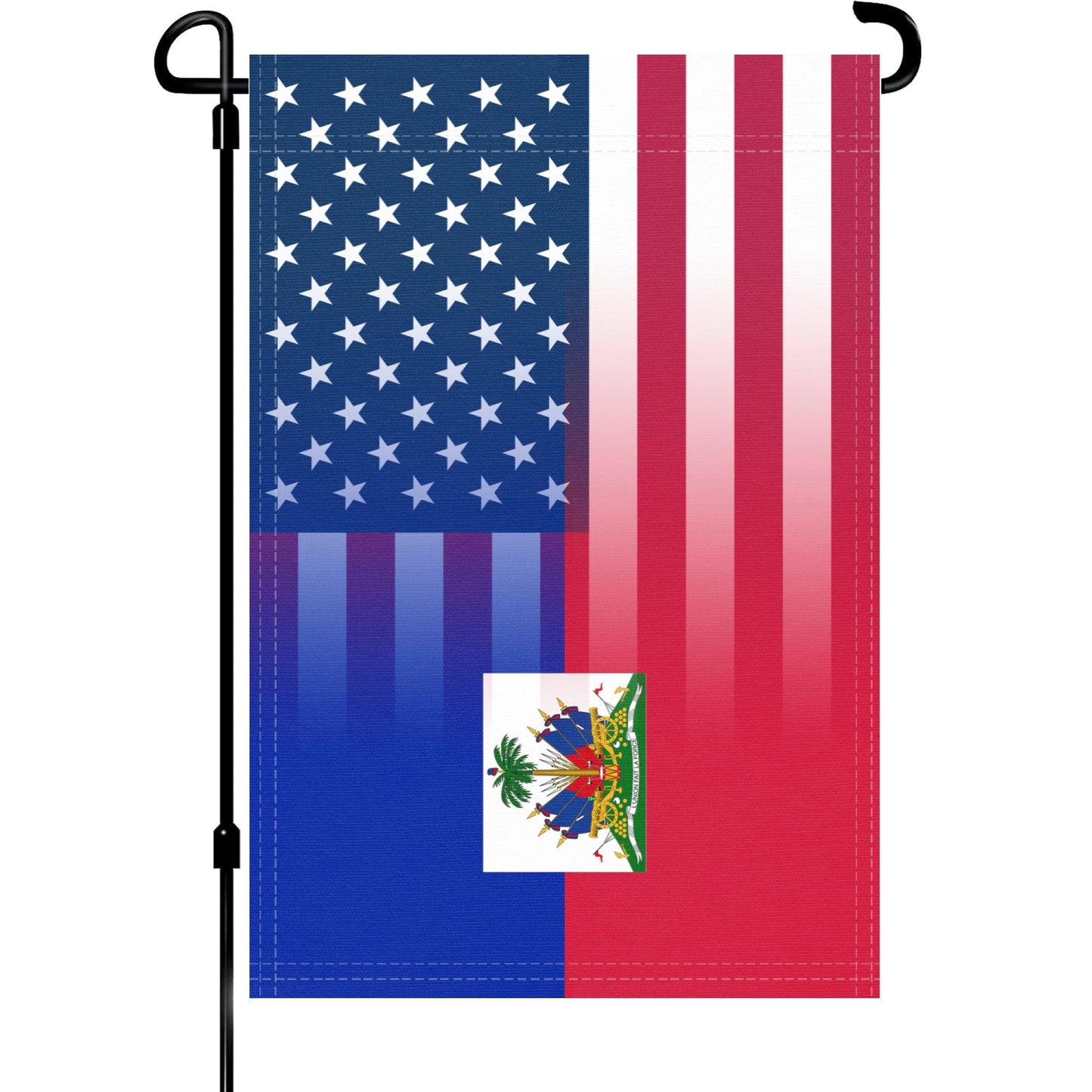 Haitian American Garden Flag