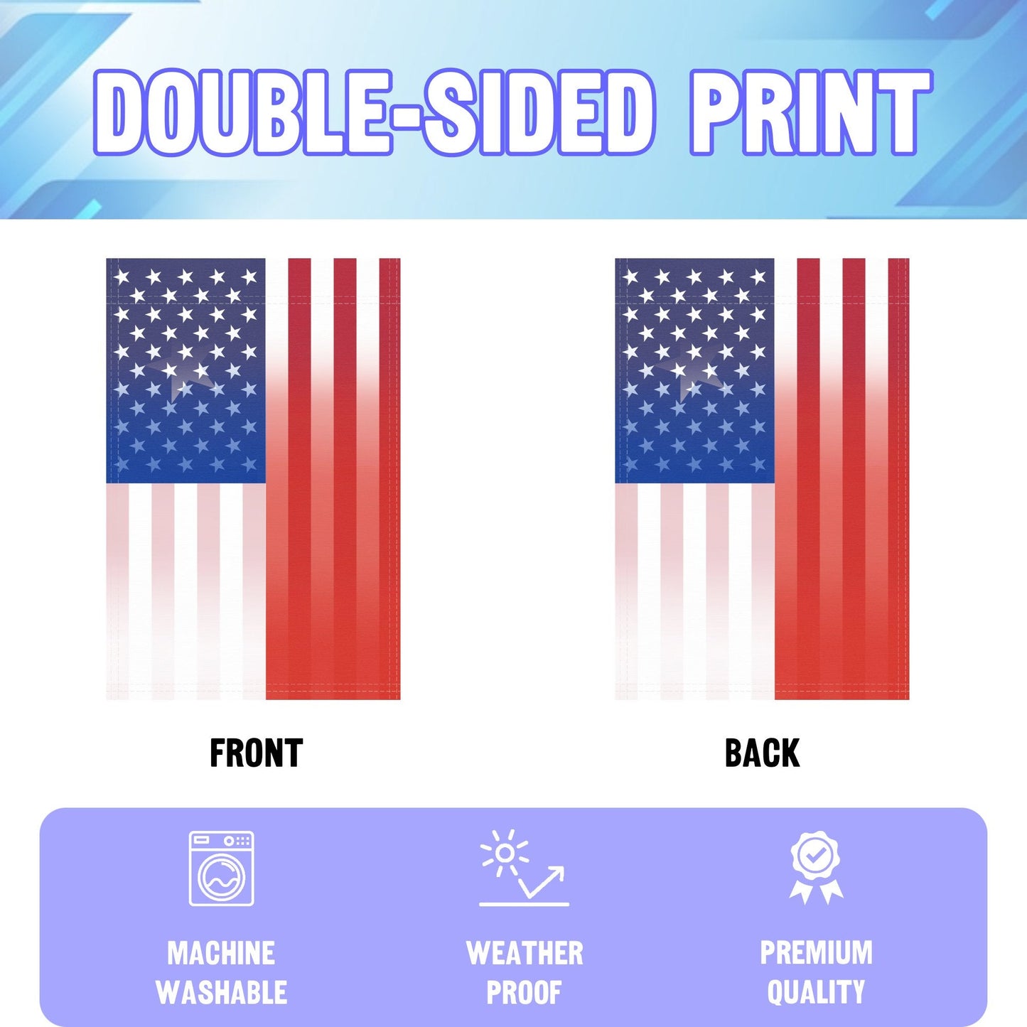 Chilean American Garden Flag