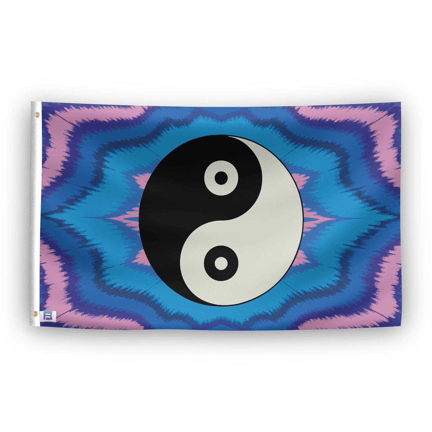 Yin and Yang Symbol Flag