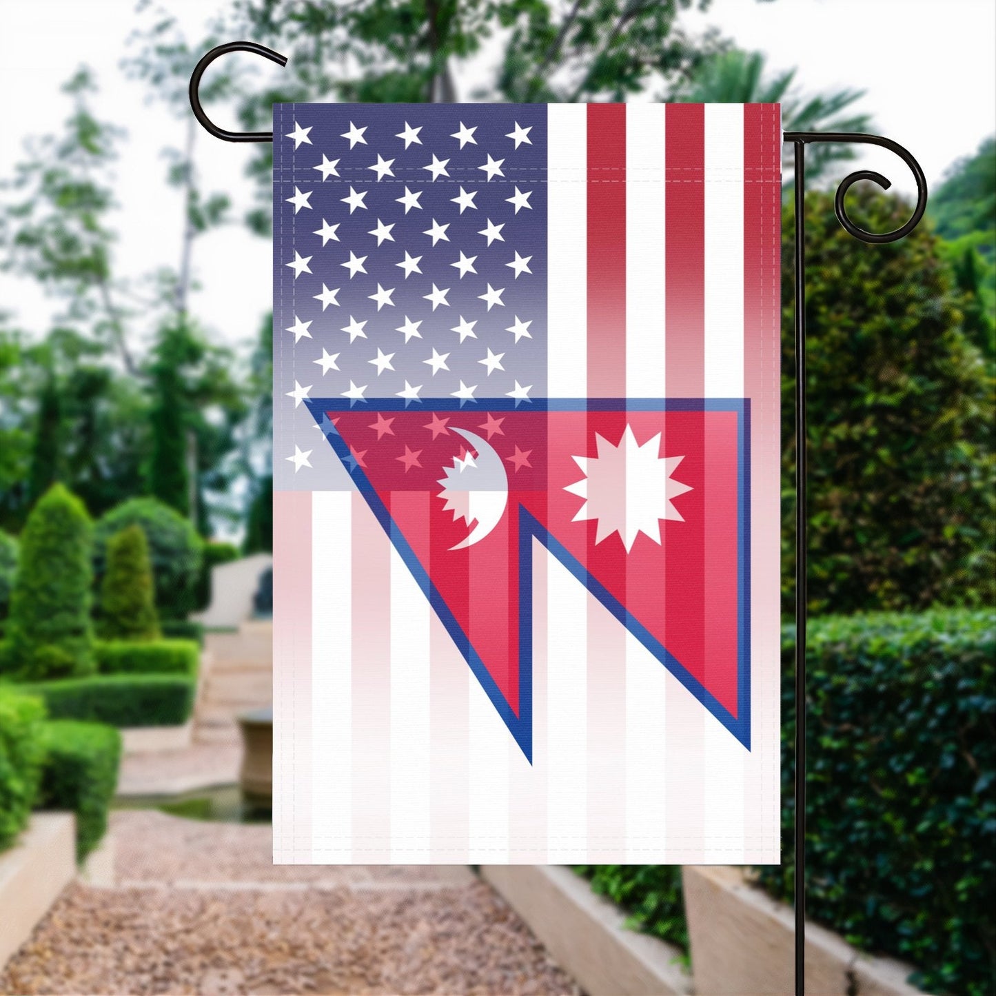 Nepalese American Garden Flag