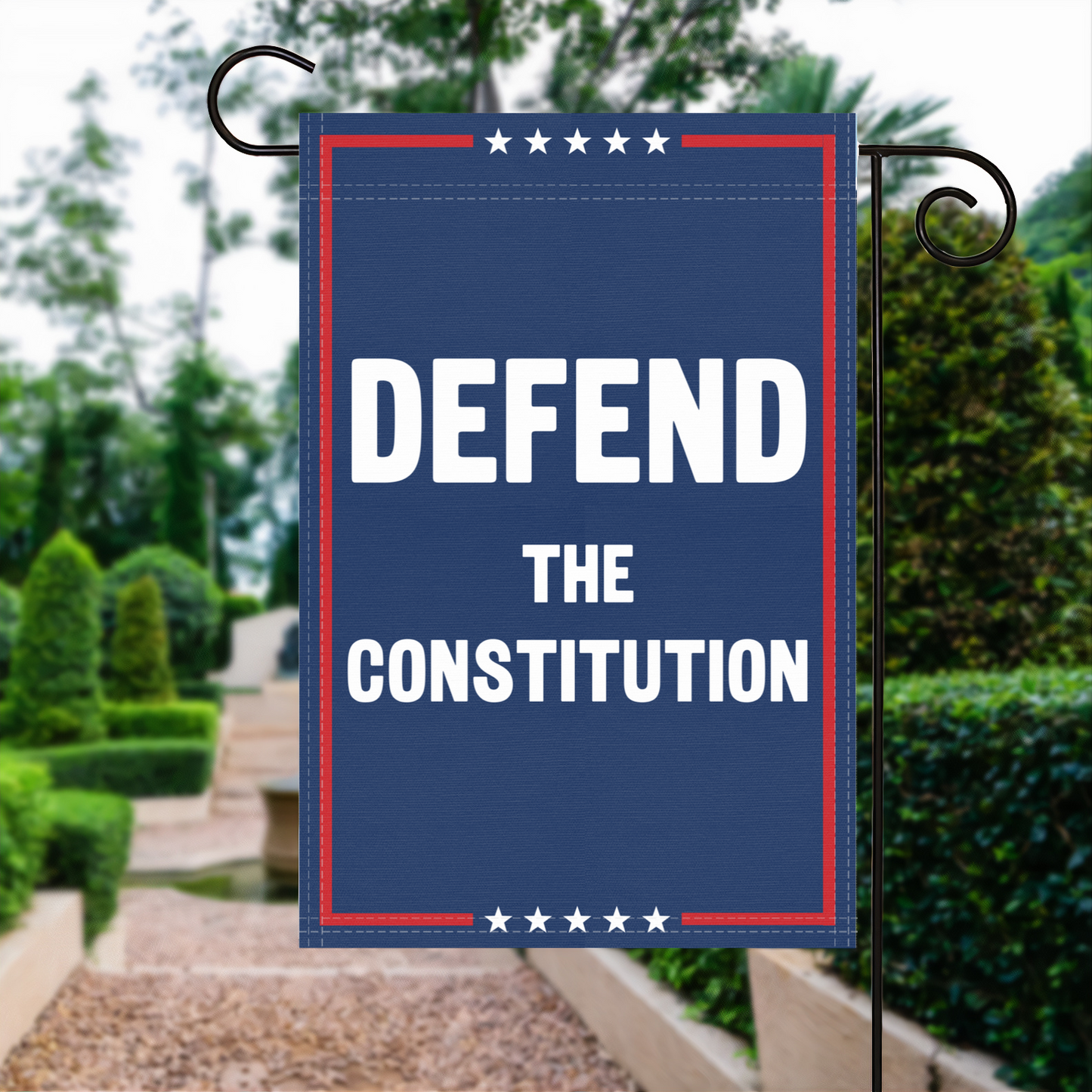 Defend The Constitution Garden Flag