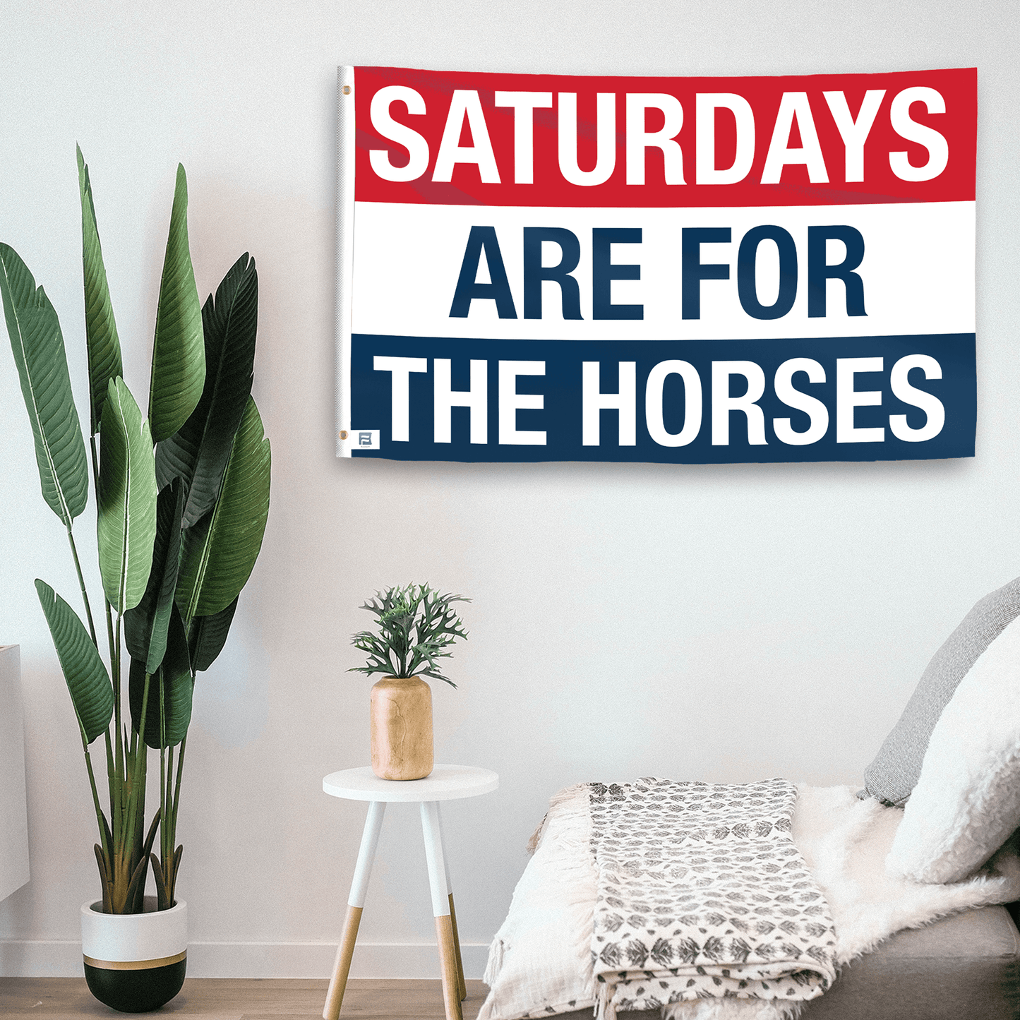 Saturdays Are for the Horses Flag