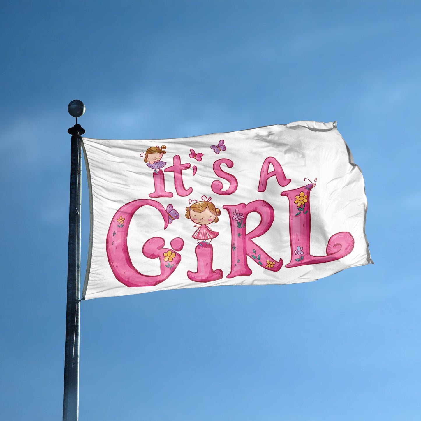It's A Girl Flag