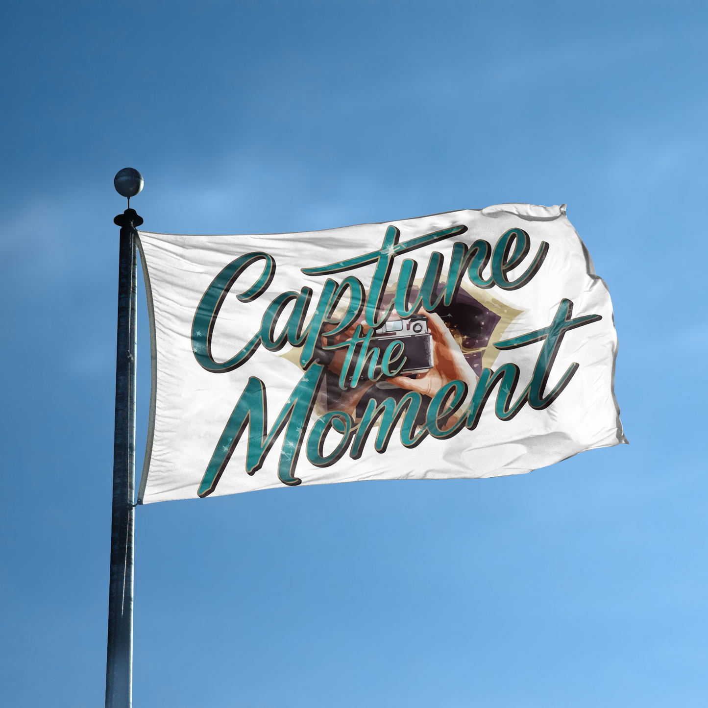 Capture The Moment Now Flag