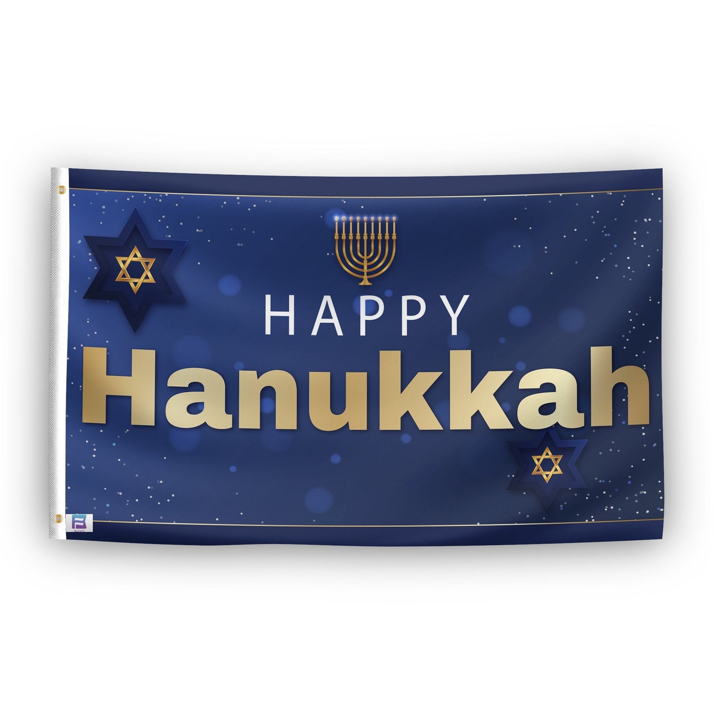 Happy Hanukkah Flag