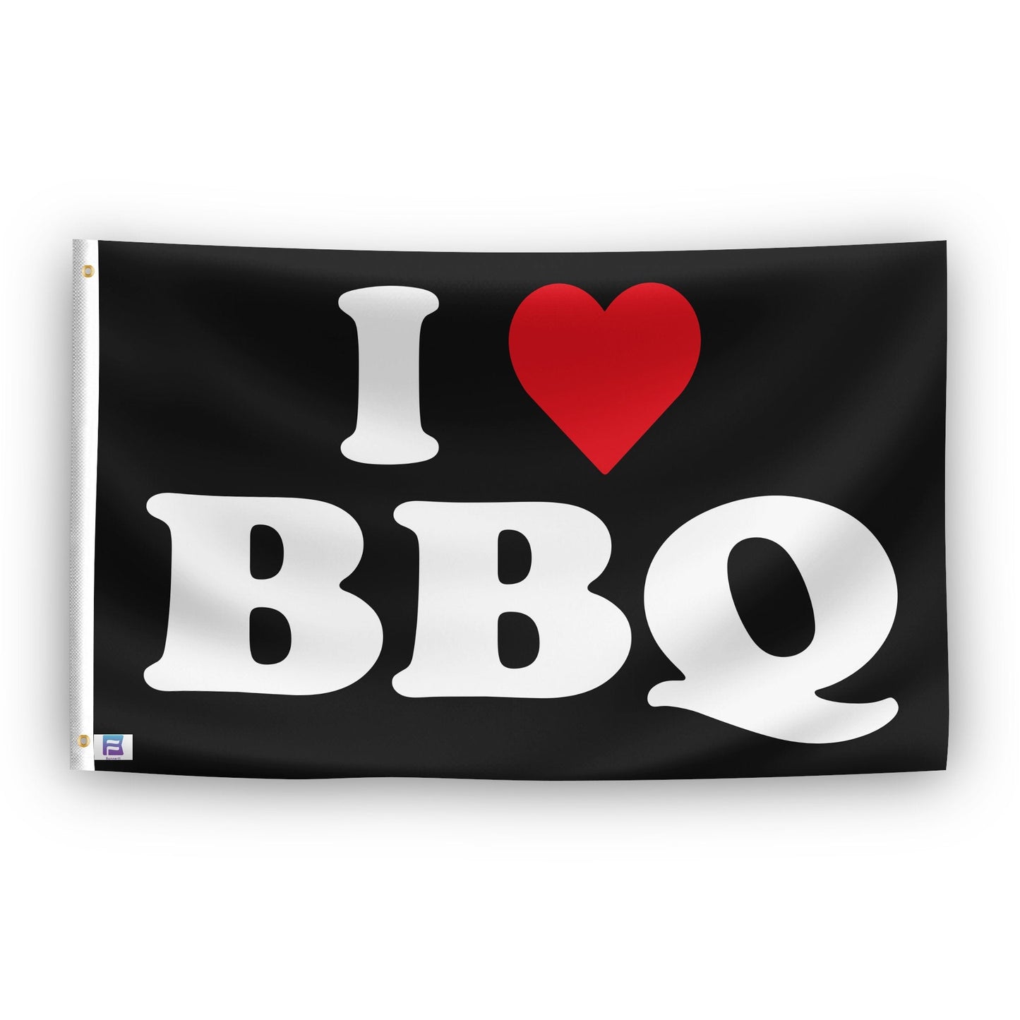 I Love BBQ Flag