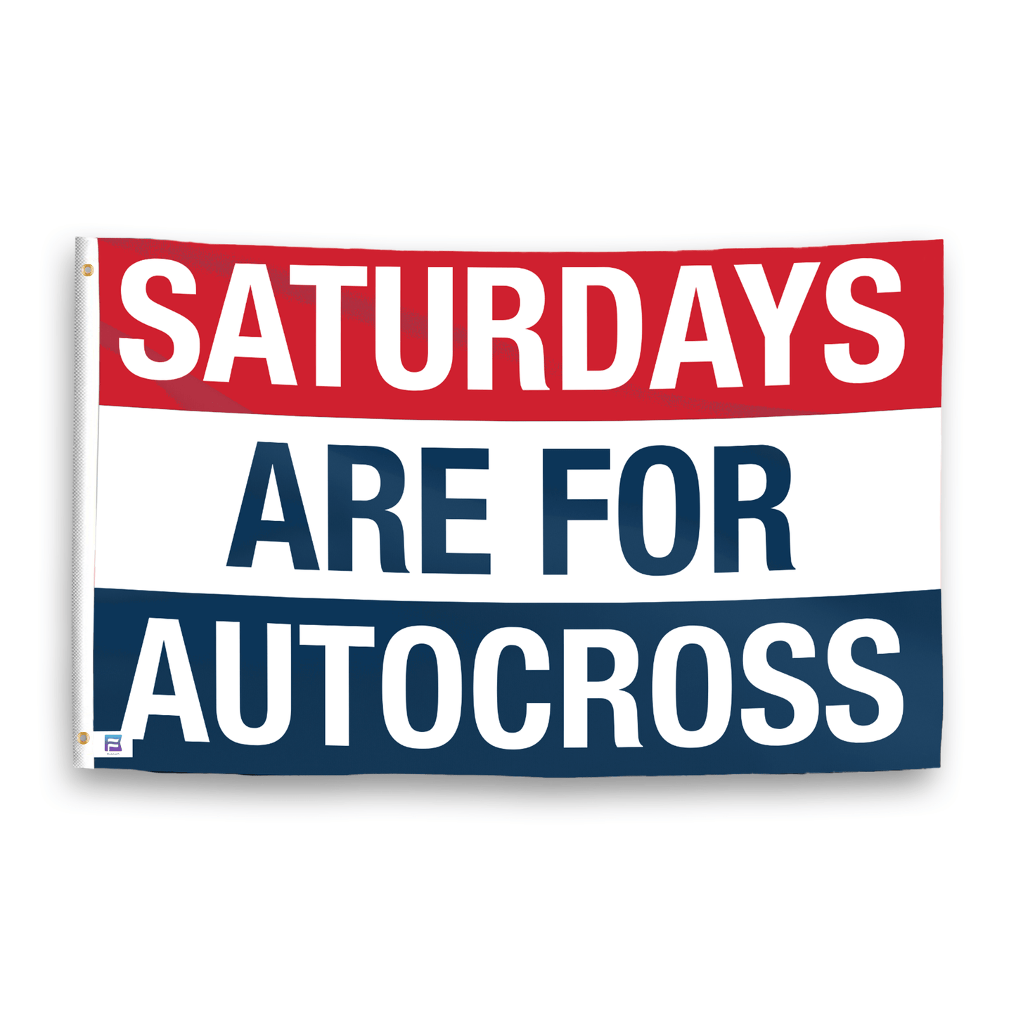 Saturdays Are for Autocross Flag