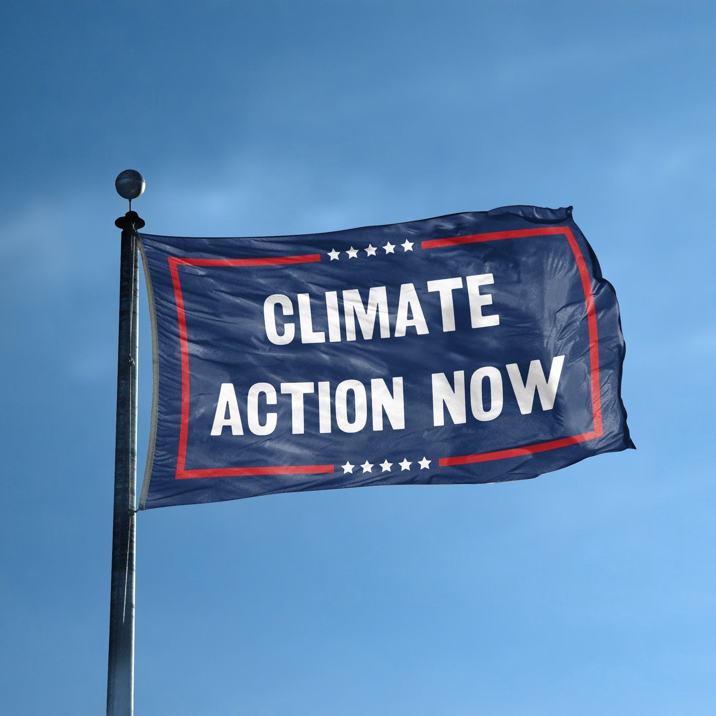 Climate Action Now Political Flag
