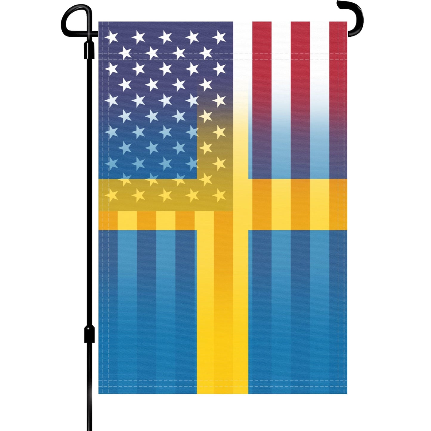 Swedish American Garden Flag