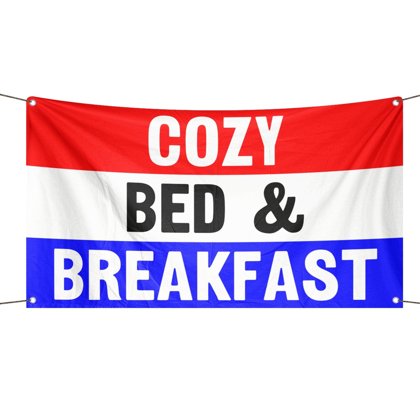 Cozy Bed And Breakfast Business Flag