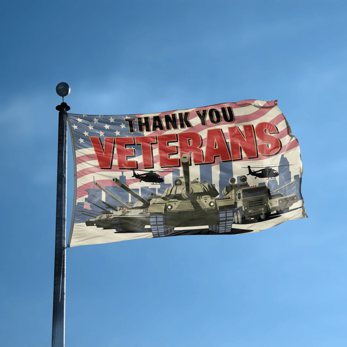 Thank You Veterans Flag