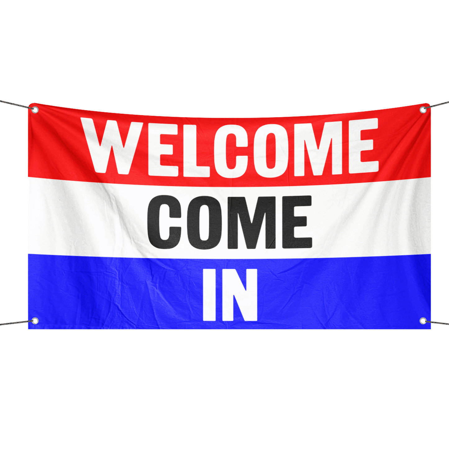 Welcome Come In Business Flag