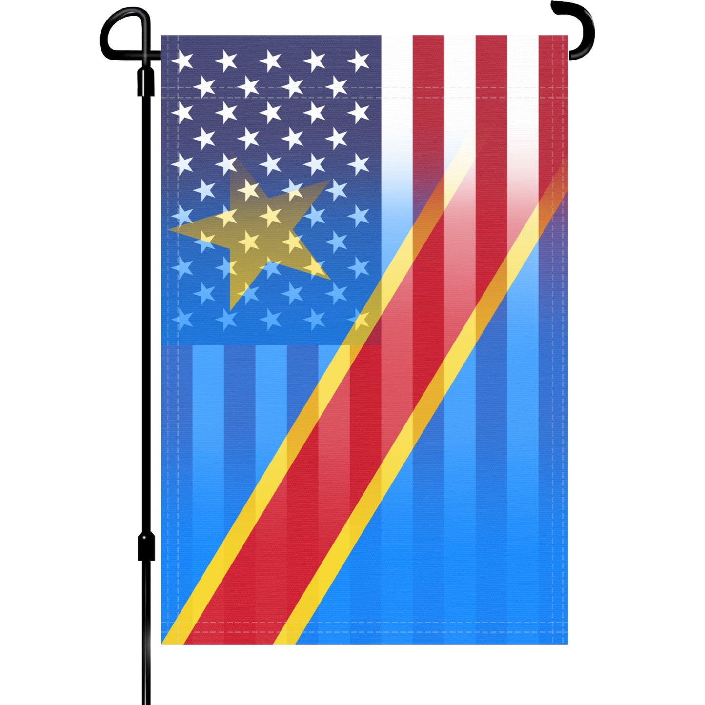 Congolese American Garden Flag