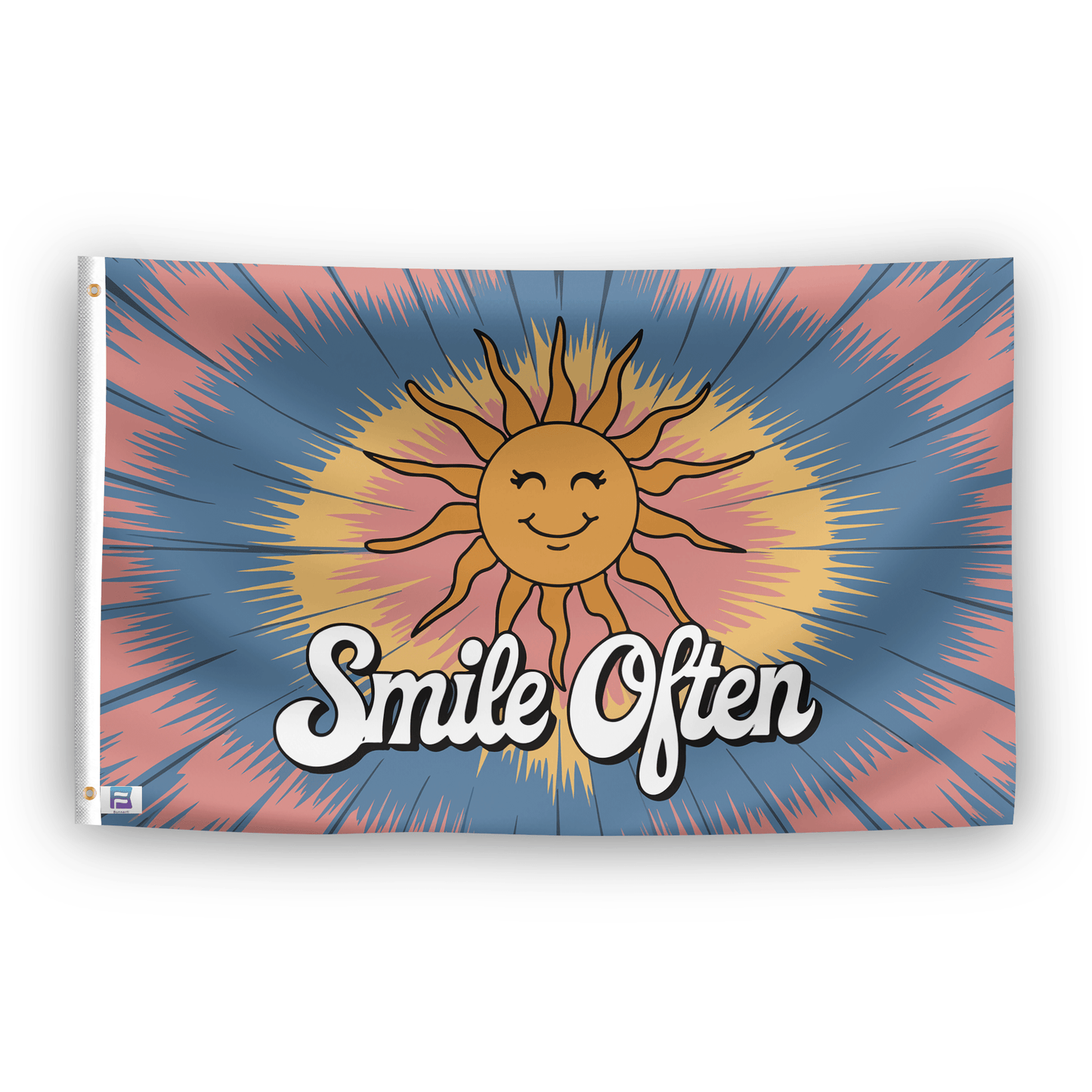 Smile Often 70s Style Flag