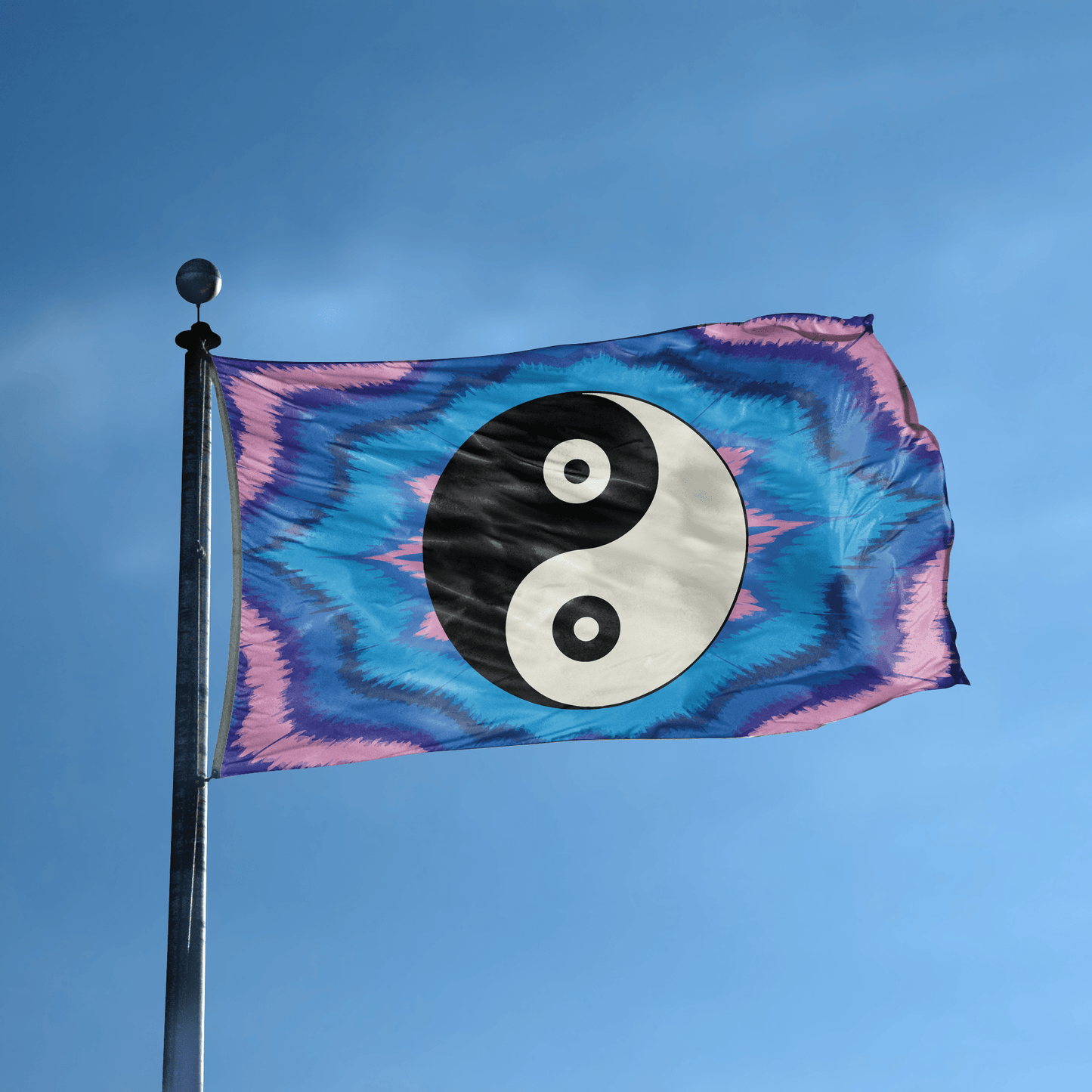 Yin and Yang Symbol Flag