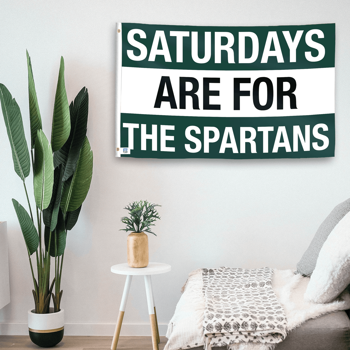 Saturdays Are for the Spartans Flag