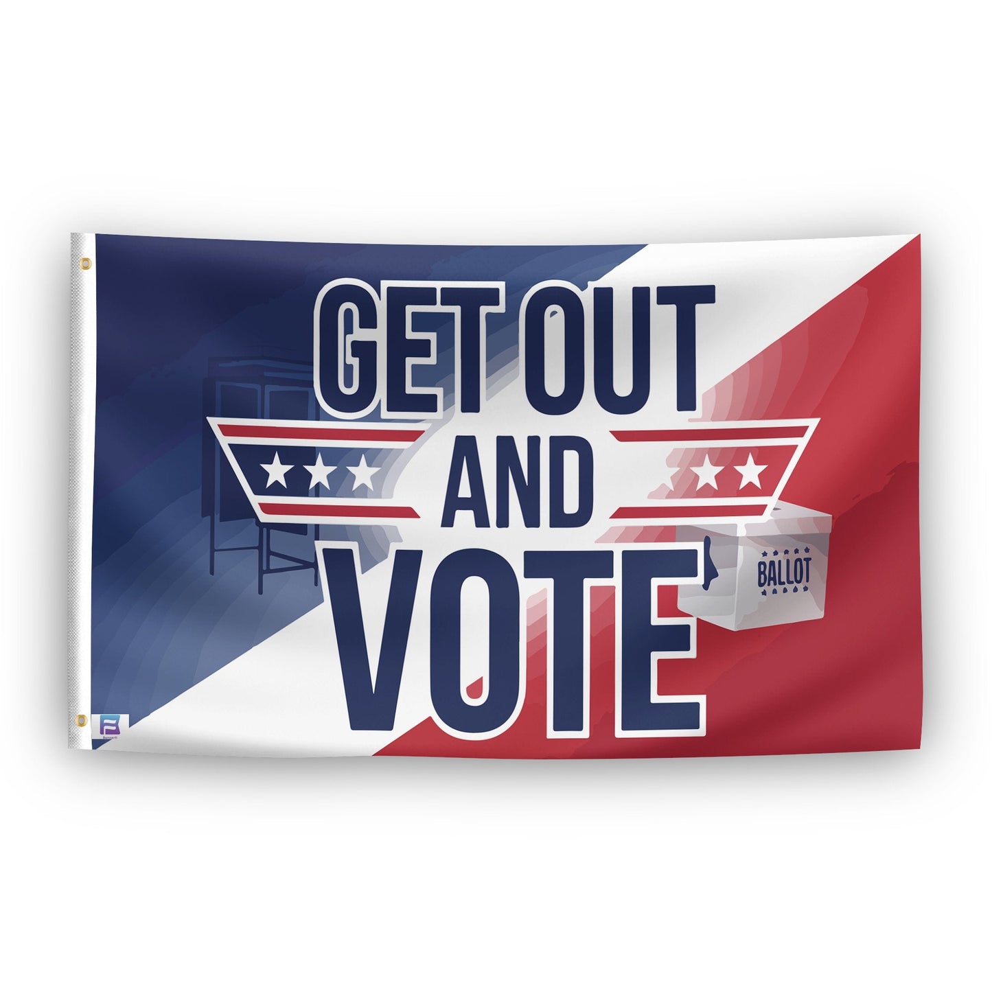 Get Out And Vote Flag