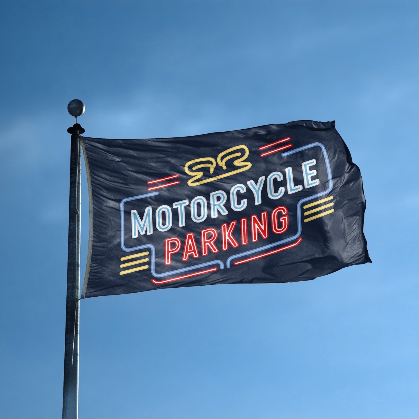 Motorcycle Parking Flag
