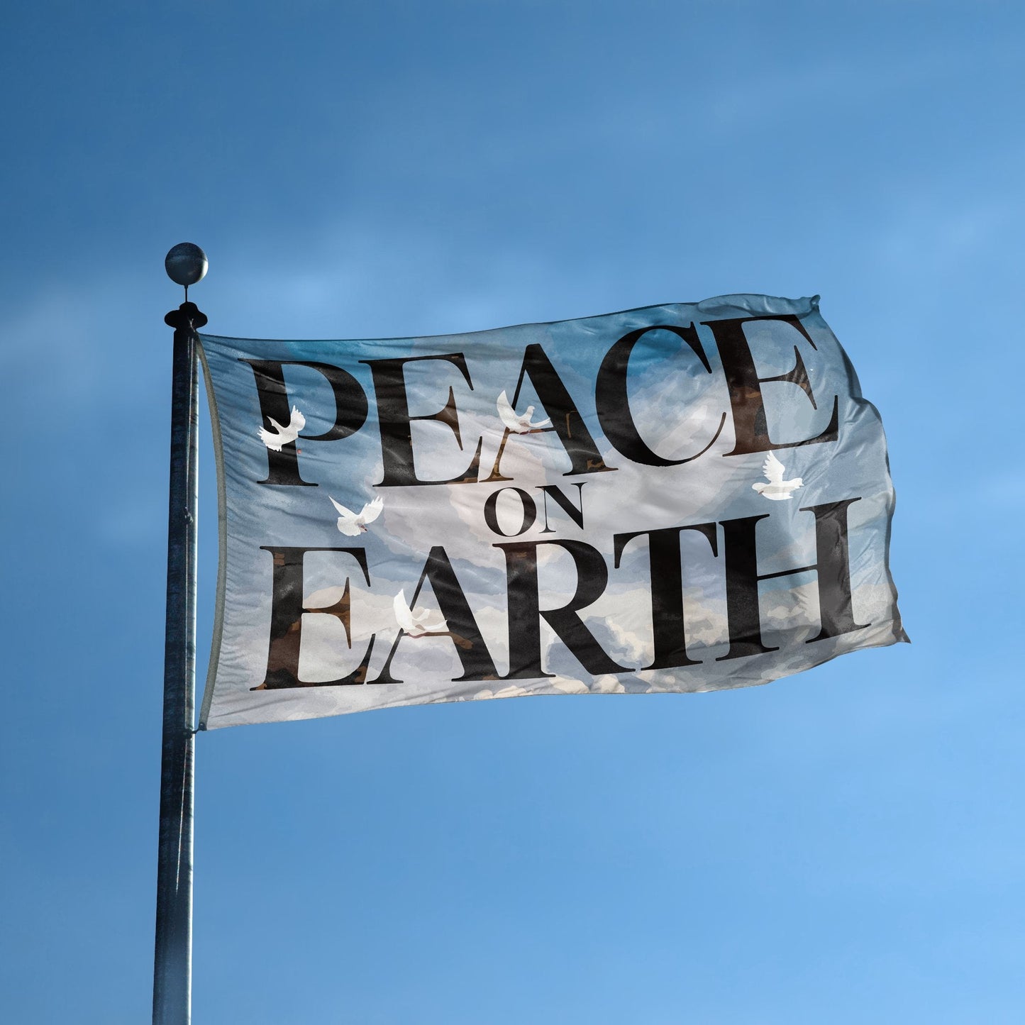 Peace On Earth Inspirational Flag