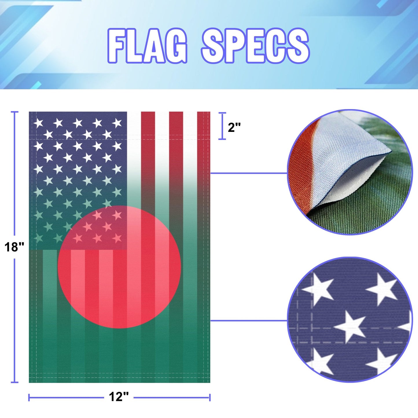 Bengali American Garden Flag