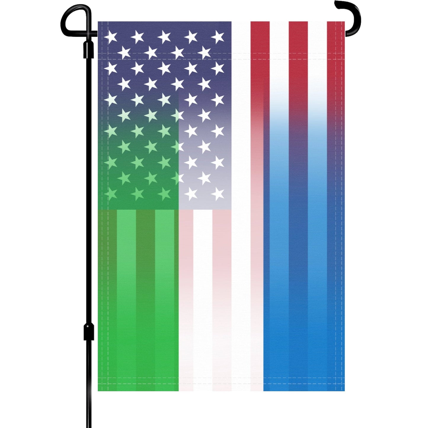 Sierra Leonean American Garden Flag