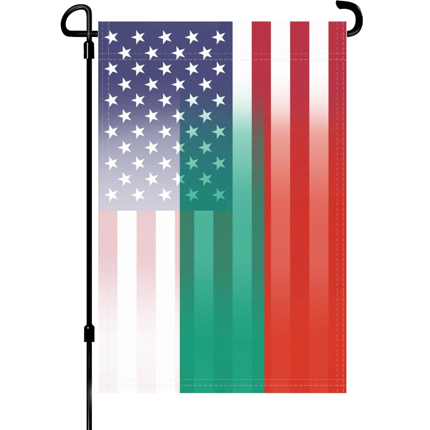 Bulgarian American Garden Flag
