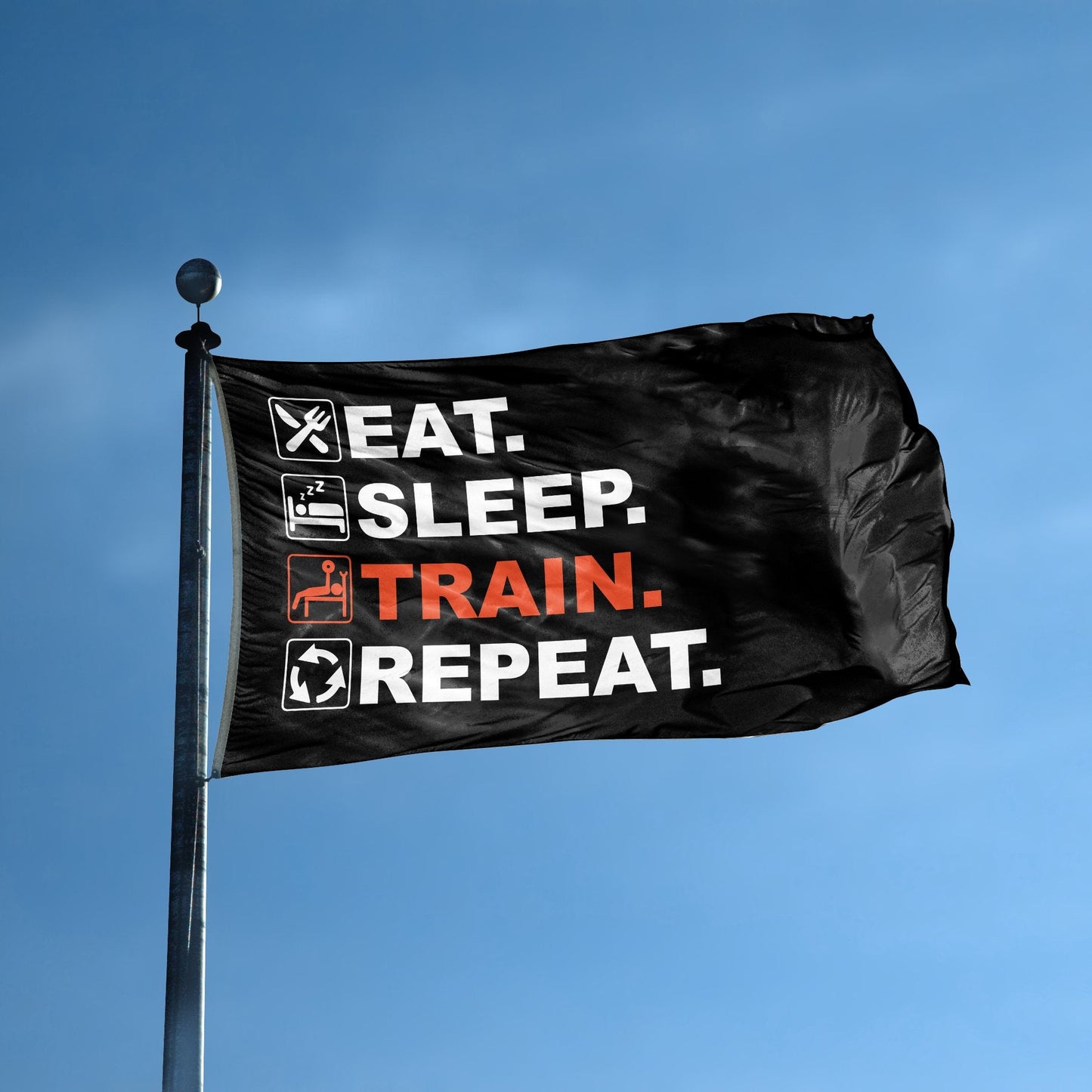 Eat Sleep Train Repeat Flag