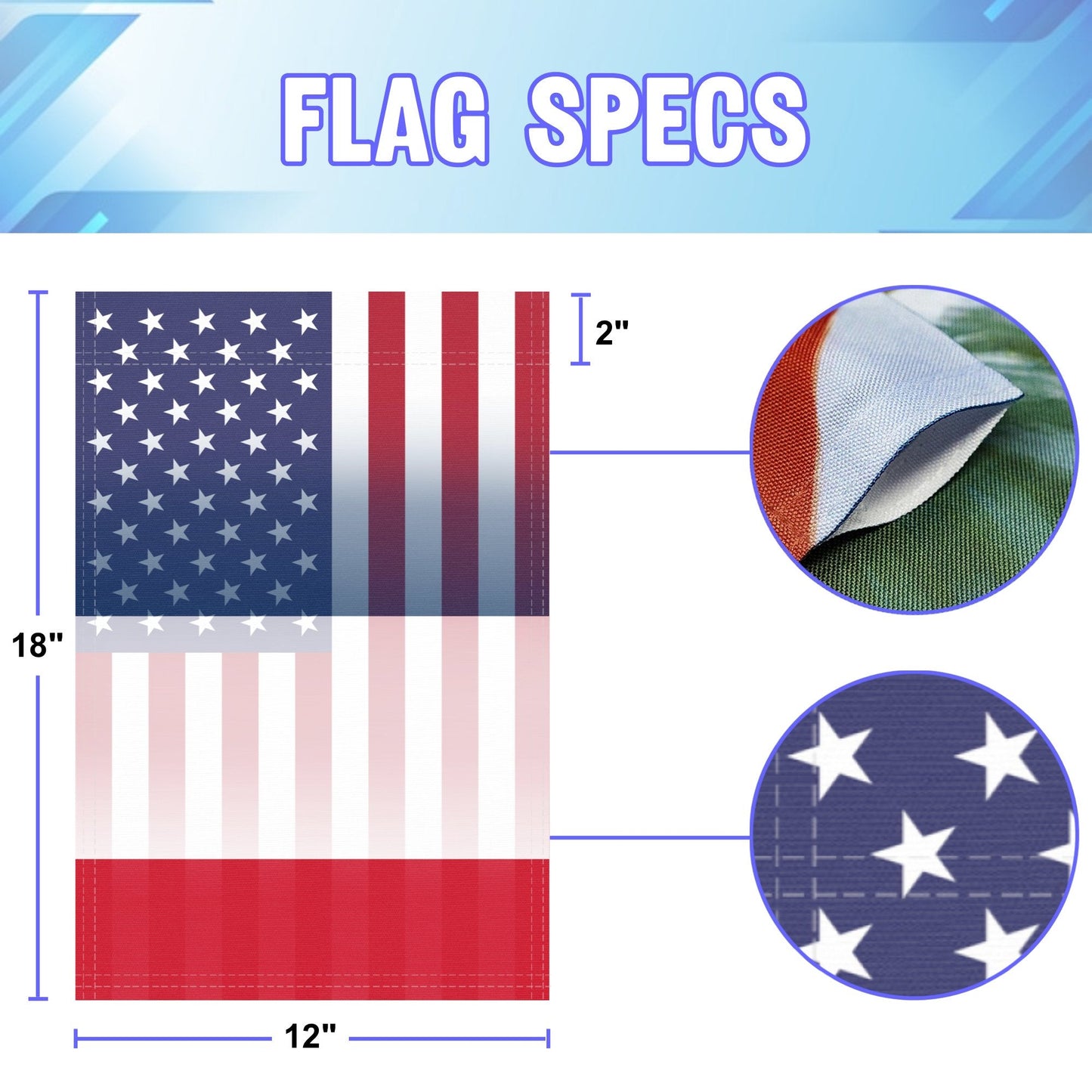 French American Garden Flag