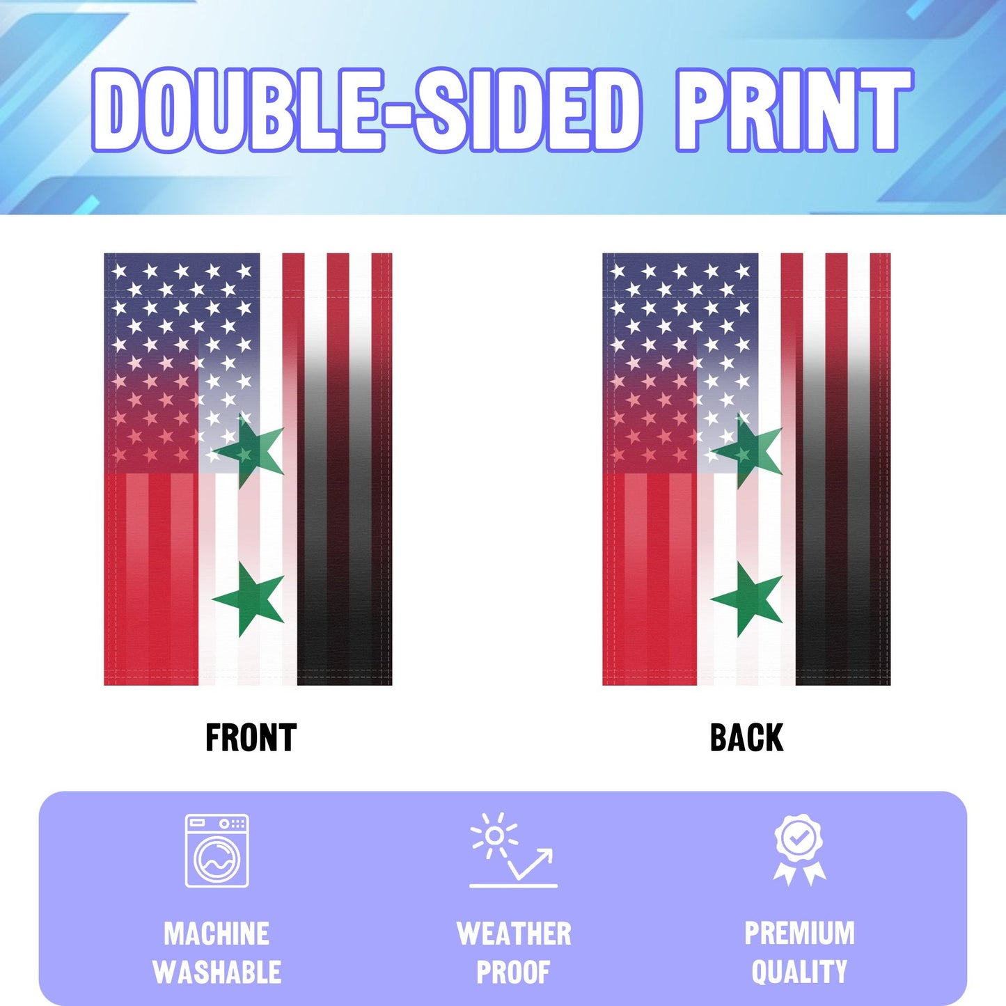 Syrian American Garden Flag