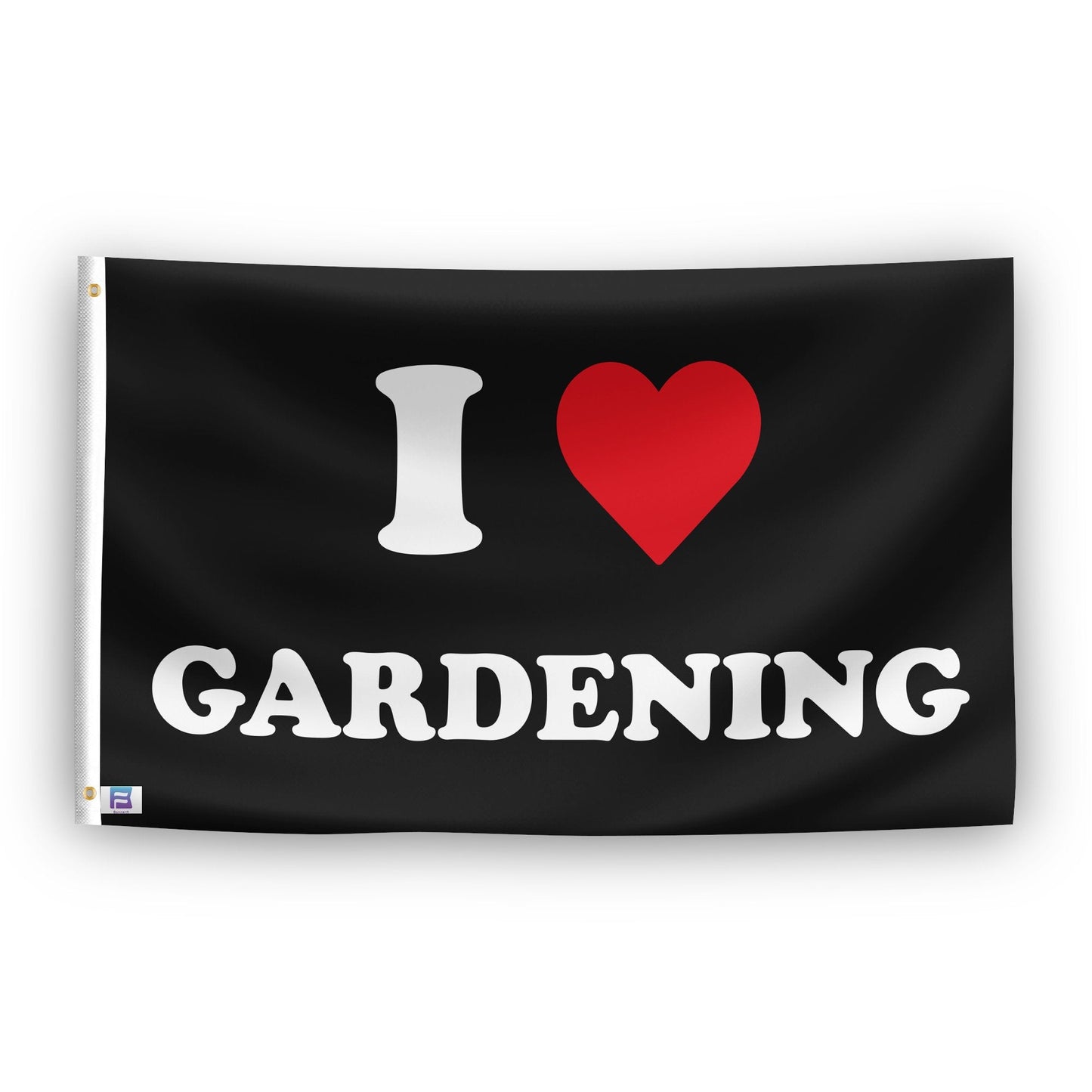 I Love Gardening Flag