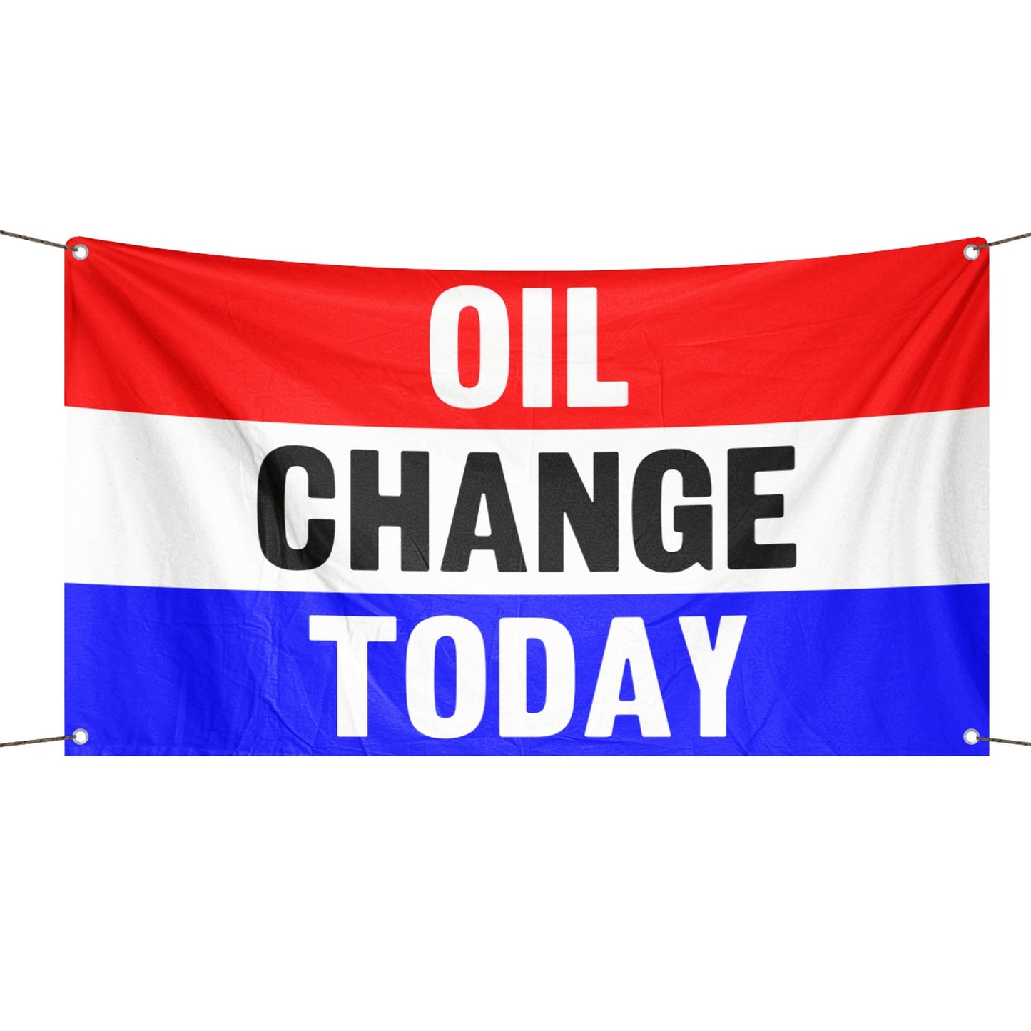 Oil Change Today Business Flag