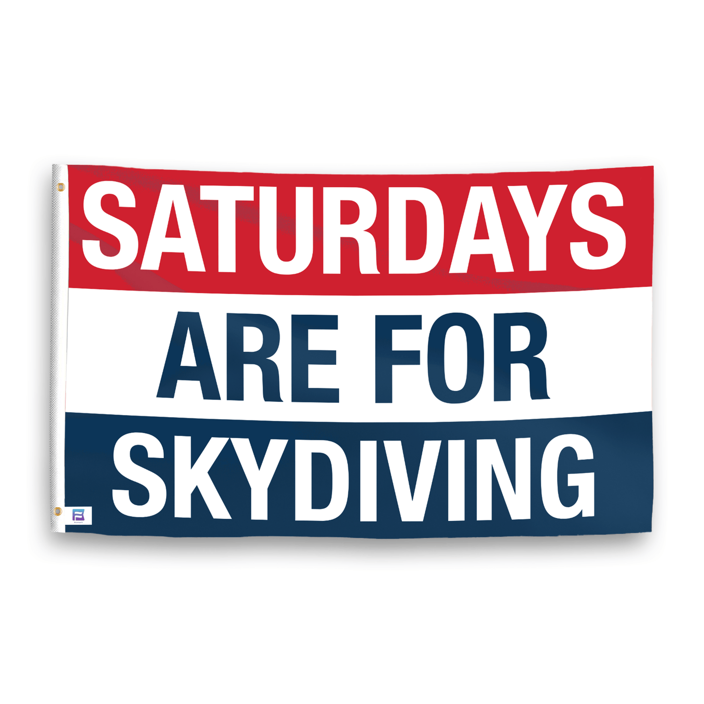 Saturdays Are for Skydiving Flag