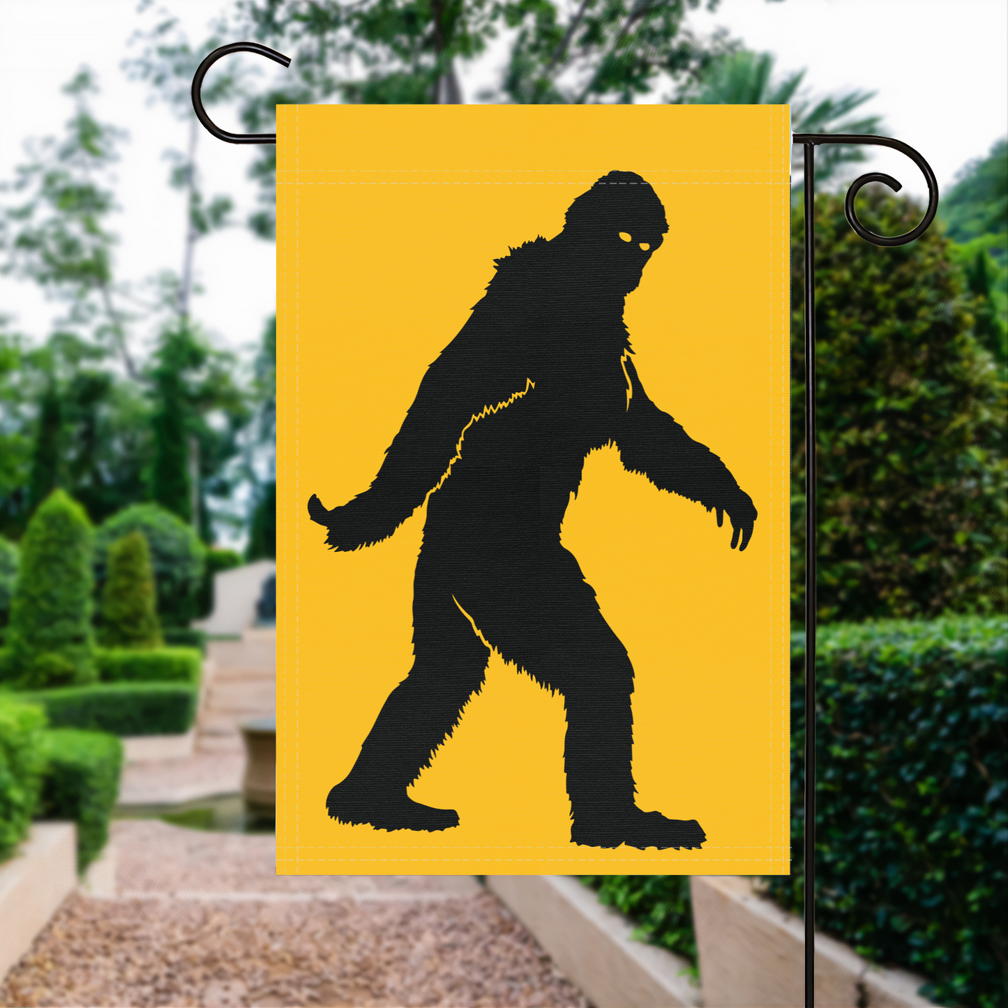 Bigfoot (Yellow) Garden Flag