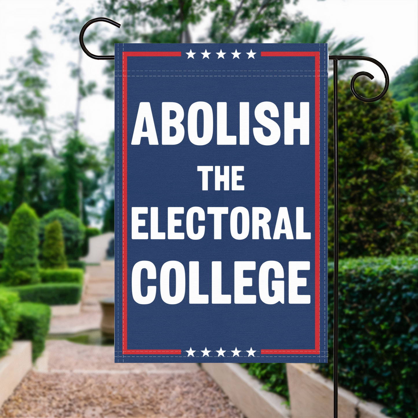 Abolish The Electoral College Garden Flag
