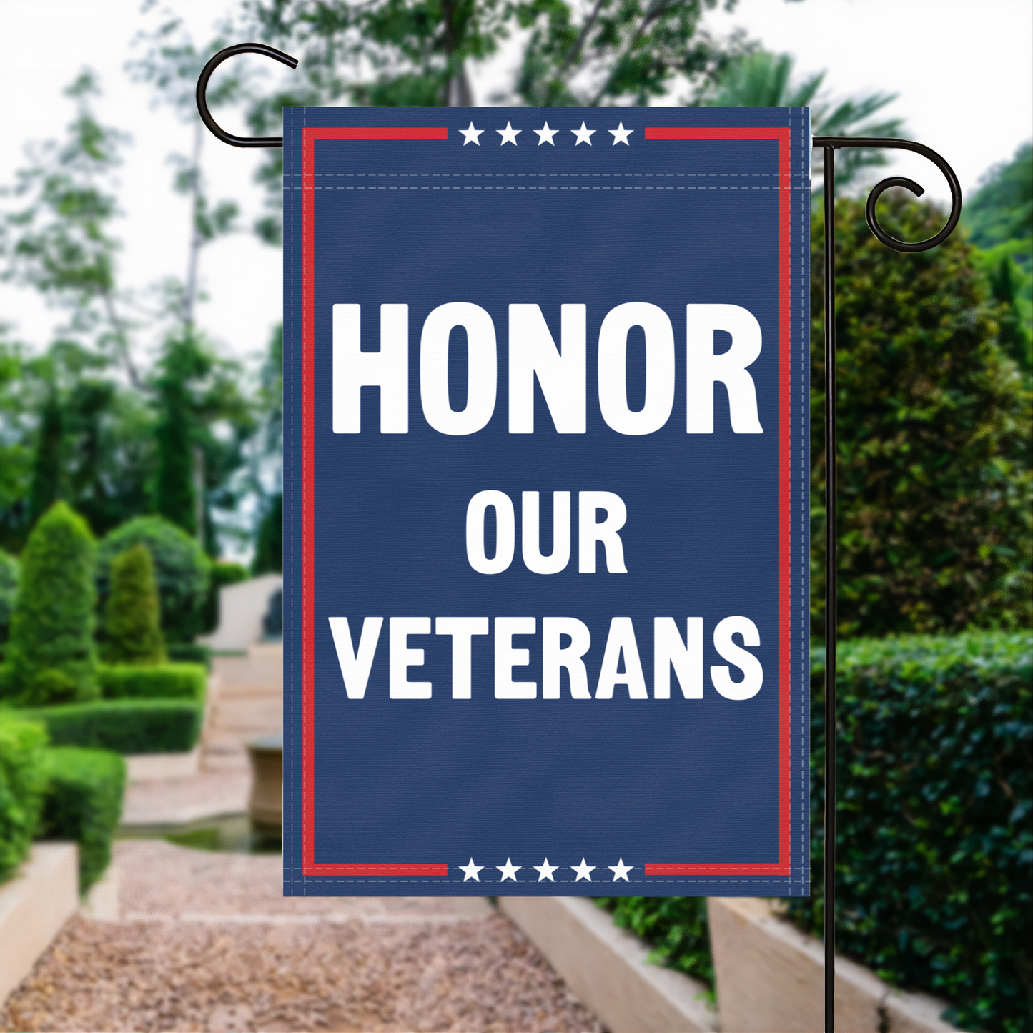 Honor Our Veterans Garden Flag