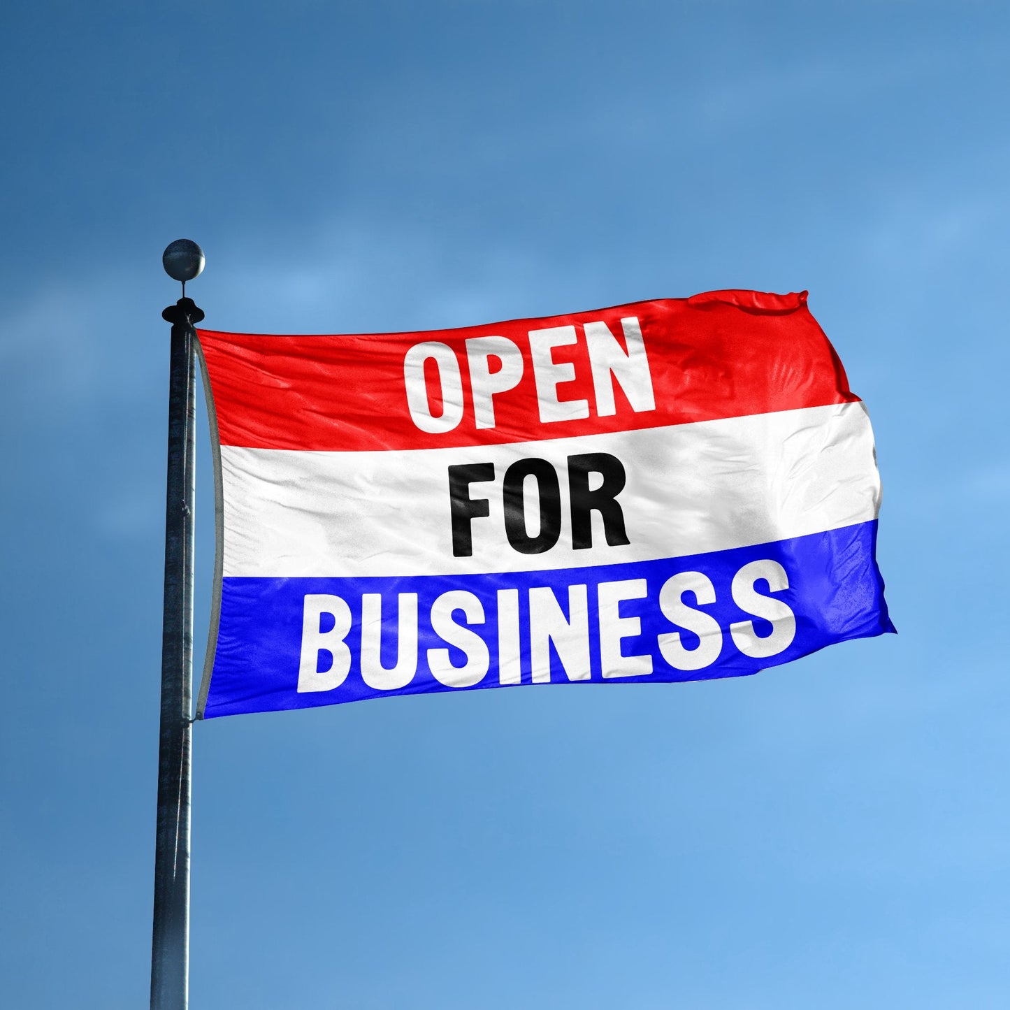 Open For Business Storefront Flag