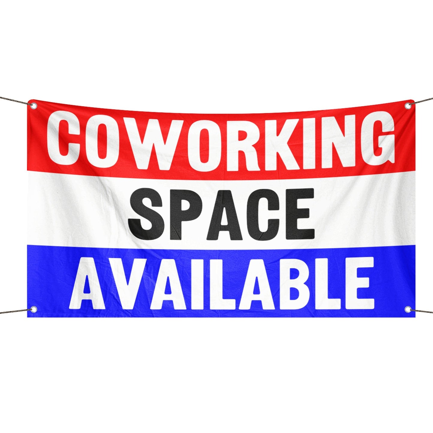 Coworking Space Available Storefront Flag