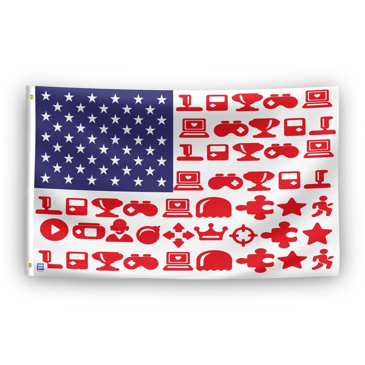 Gaming Icon Stripes American Flag