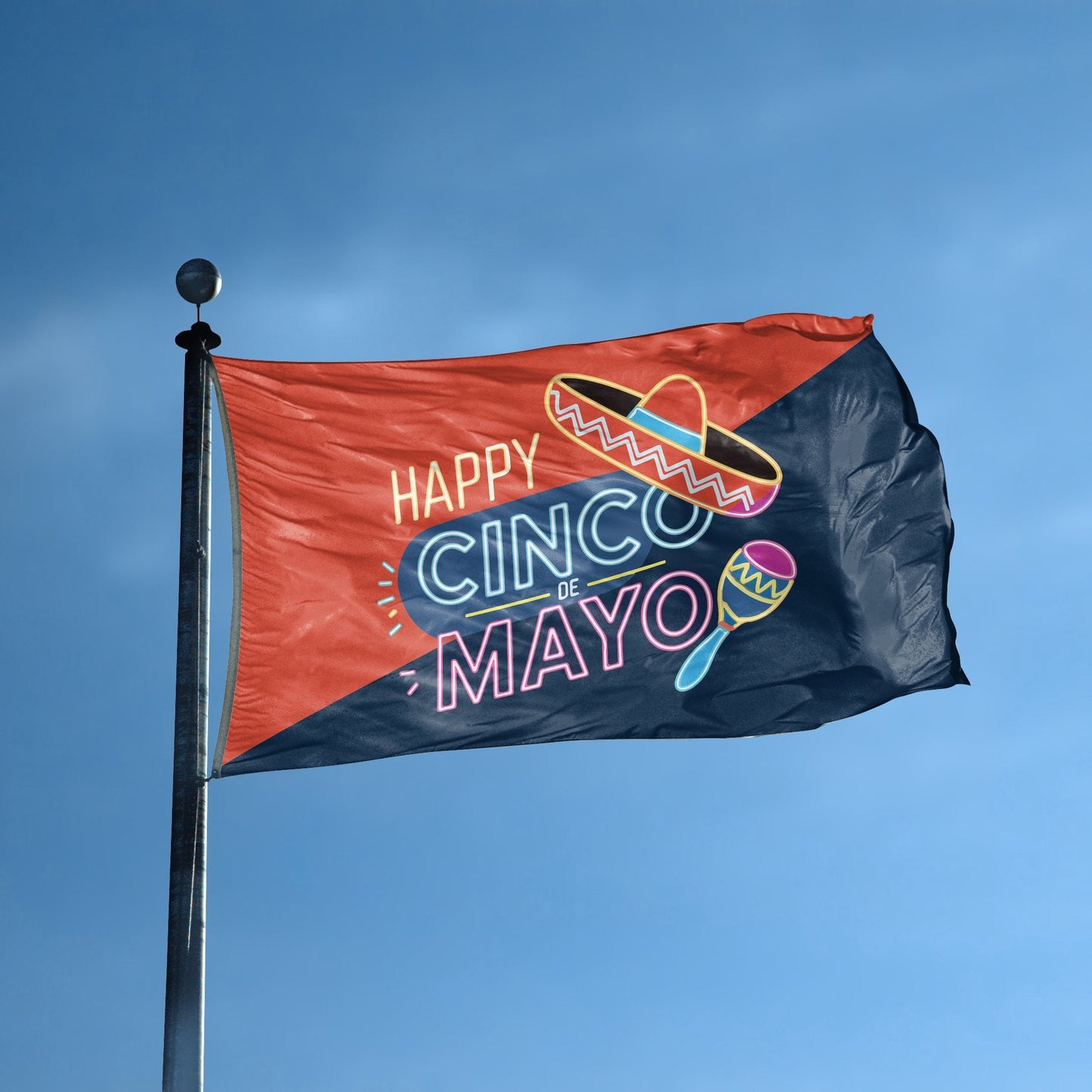 Happy Cinco De Mayo Flag