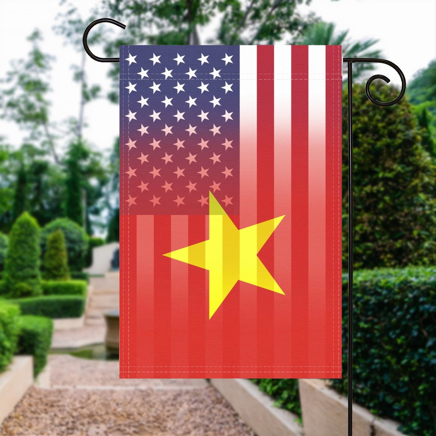 Vietnamese American Garden Flag