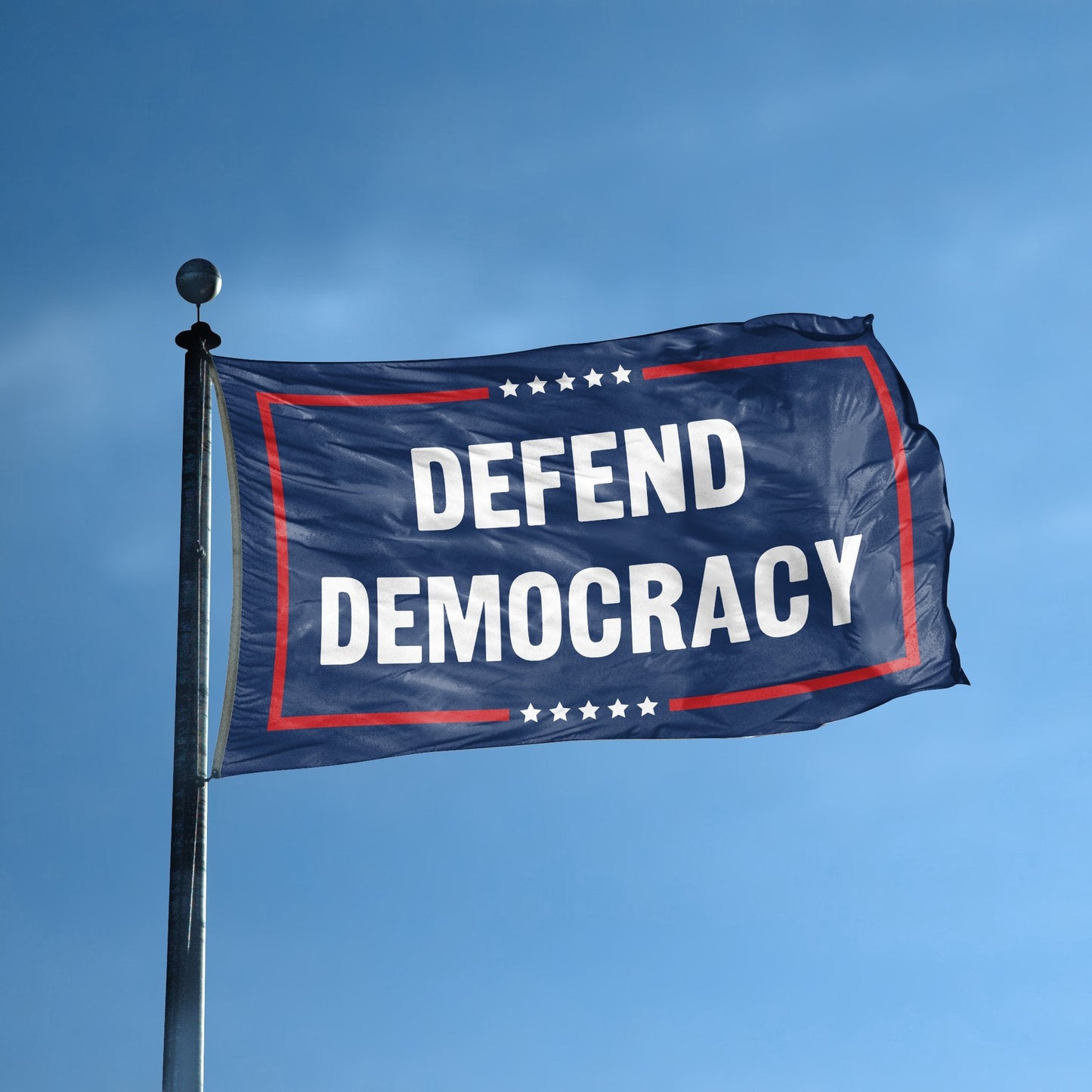 Defend Democracy Political Flag