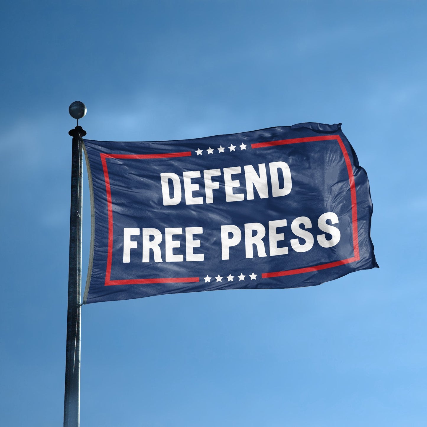 Defend Free Press Political Flag