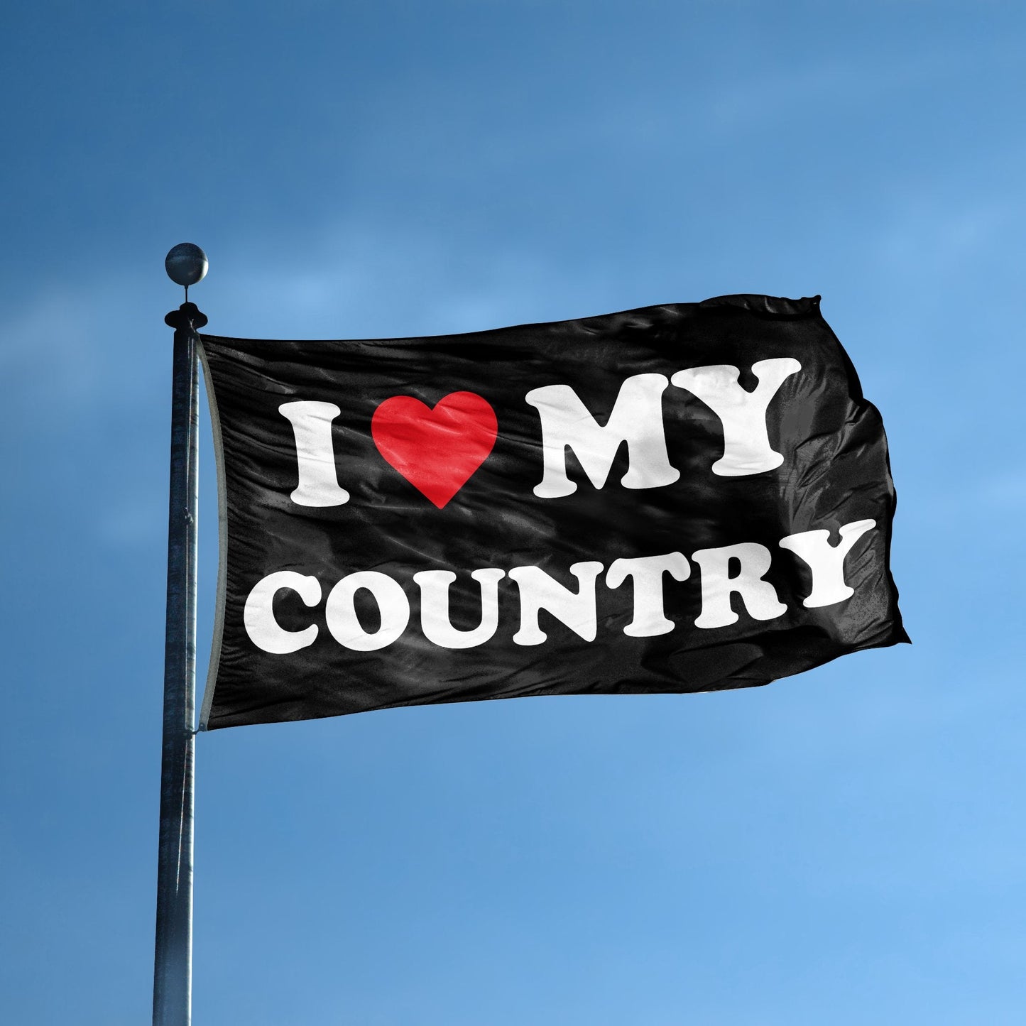 I Love My Country Flag